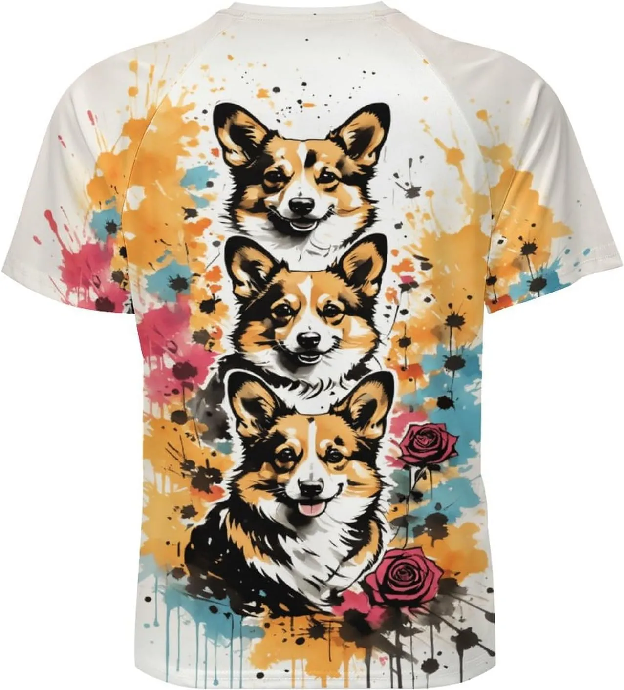 for Men Short Sleeve Shirts Bird Pattern V Neck Shirt Tshirt Casual Tops Pullover Quick Dry with Designs