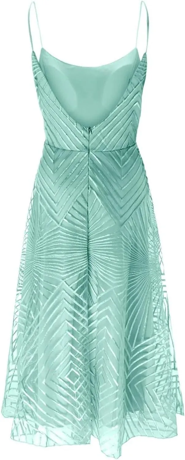Formal Flowy Cocktail Dresses for Women Trendy Off The Shoulder Elegant Plus Size Sexy Sleeveless A Line Midi Dress