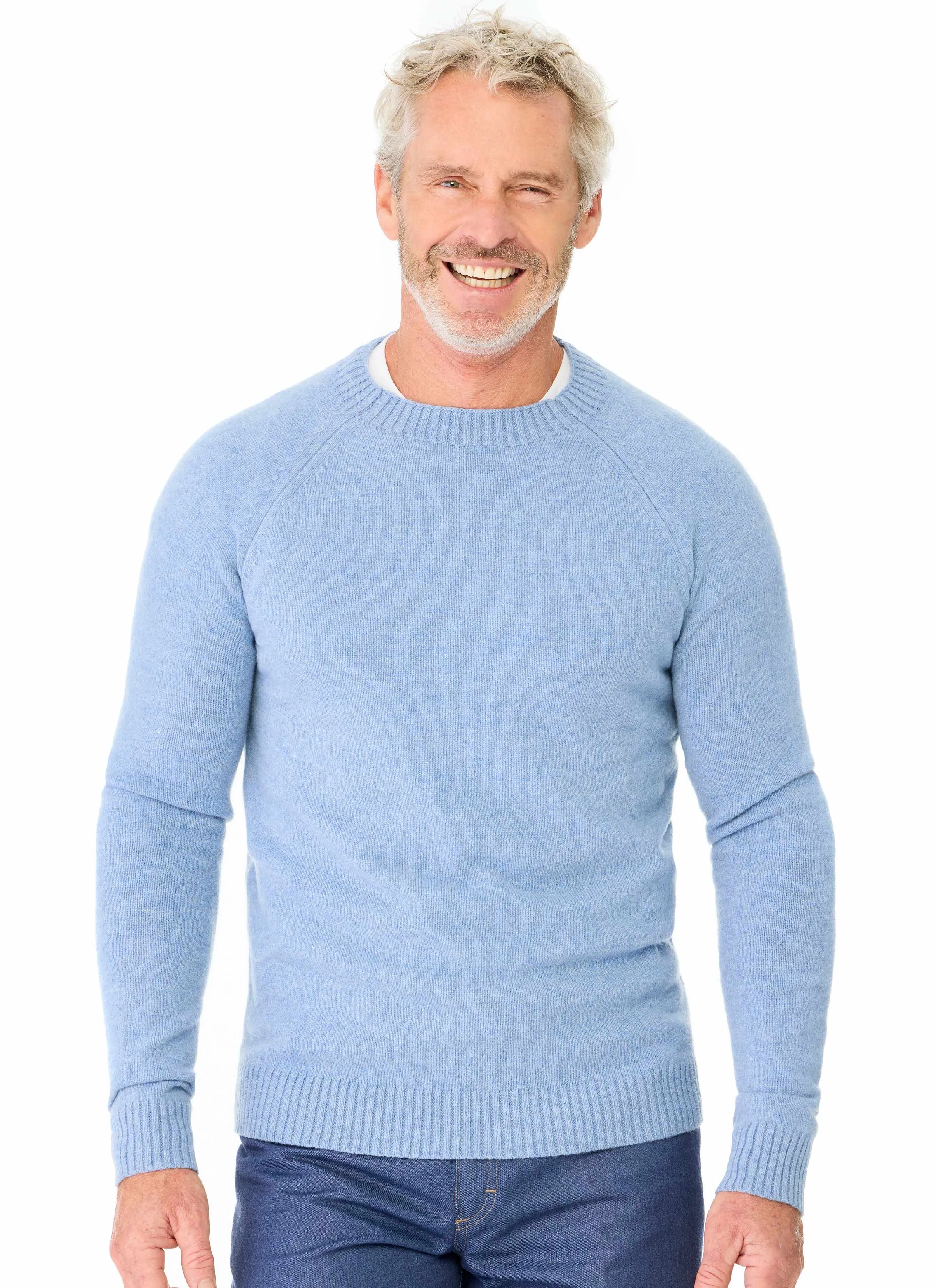 FRANKFORD CREW NECK - SOFT BLUE