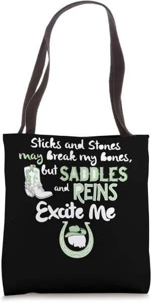 Funny Equestrian Gift - May saddles rein Tote Bag