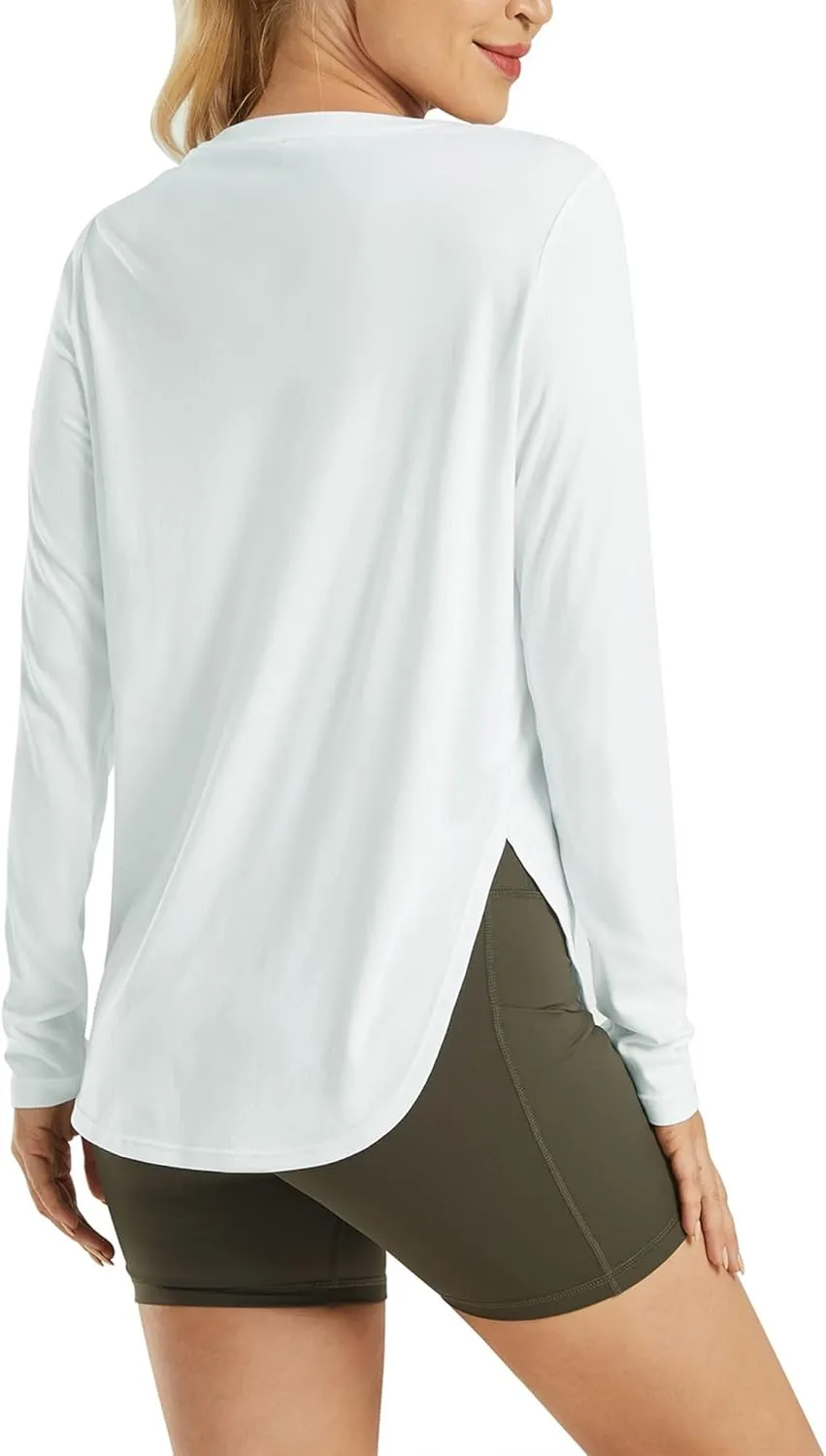 G4Free Women's UPF 50  UV Shirts Long Sleeve Workout Sun Shirt Outdoor Gym Hiking Tops Quick Dry Lightweight