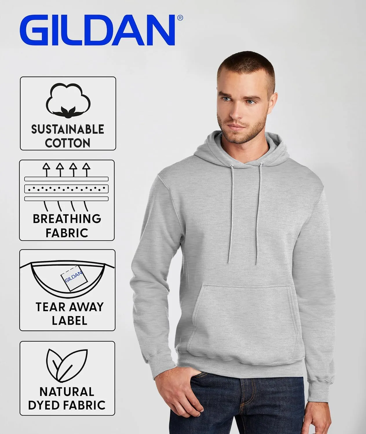 Gildan - Personalized Image Unisex Sweatshirt - Customized Add Your Text Photo Hoodies - Men Women Adult