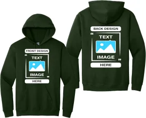Gildan - Personalized Image Unisex Sweatshirt - Customized Add Your Text Photo Hoodies - Men Women Adult