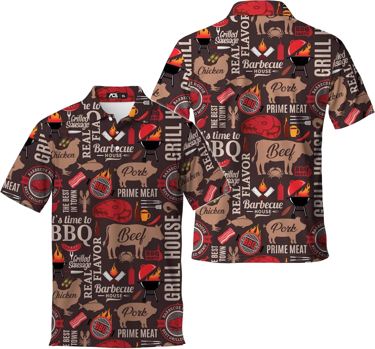 Golf Polo Shirts for Men Unisex Mens Polo Shirts Short Sleeve Mens Shirts Golf Shirts for Men