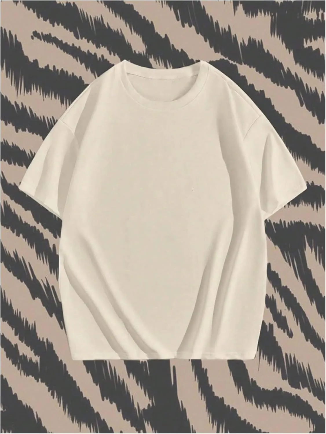GORGLITTER Men's Y2K Graphic Tee Top Casual Oversized Short Sleeve Crewneck Drop Shoulder T Shirt