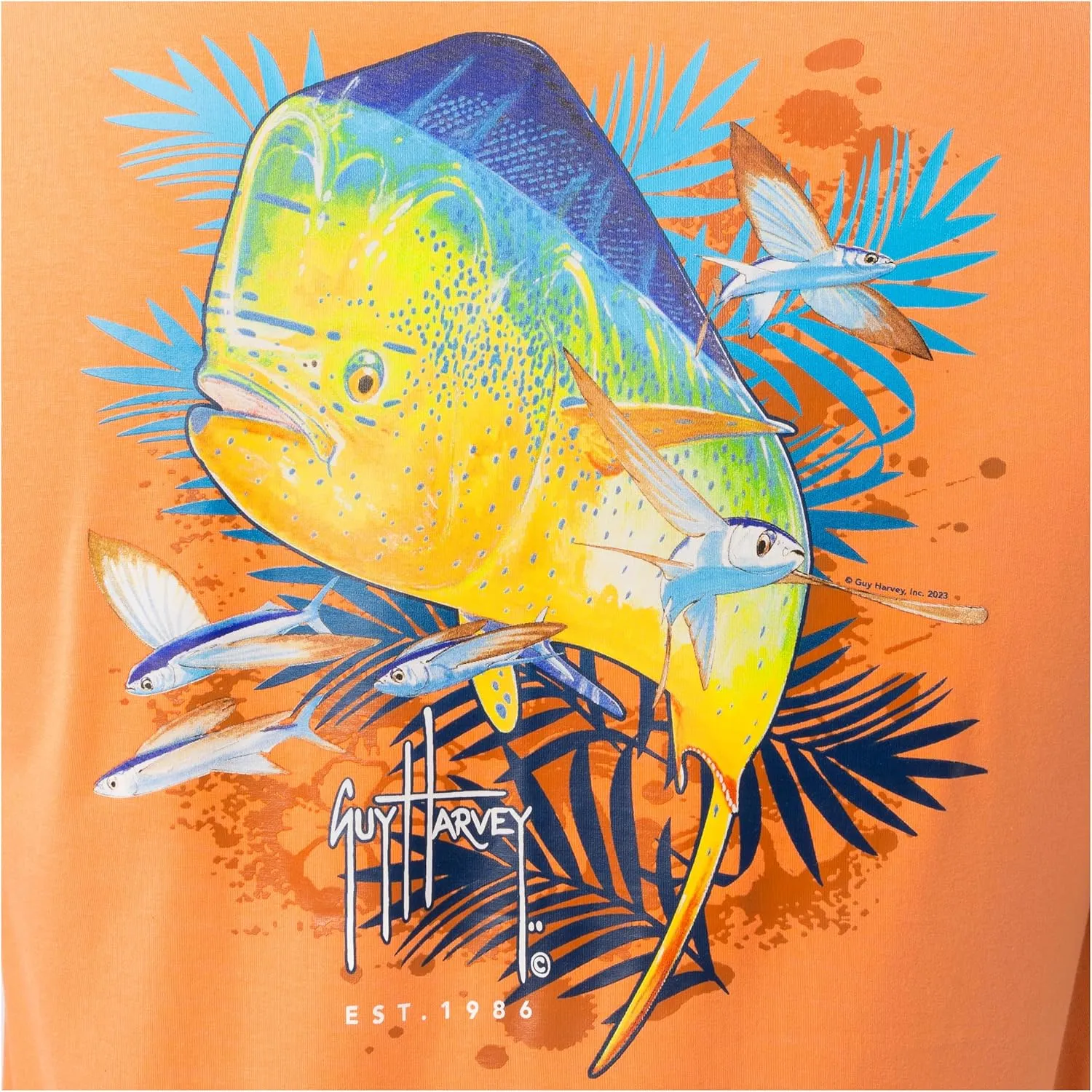 Guy Harvey Mens Offshore Fish Collection Short Sleeve T-Shirt