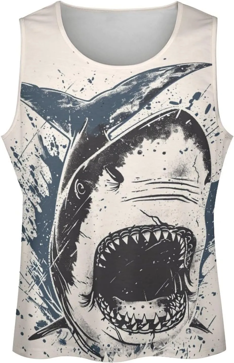 Gym Shirts Men Graphic Tank Top Summer Sleeveless Shirt Quick Dry Cool Crew Neck 3D Design Bodybuilding Fit Tee
