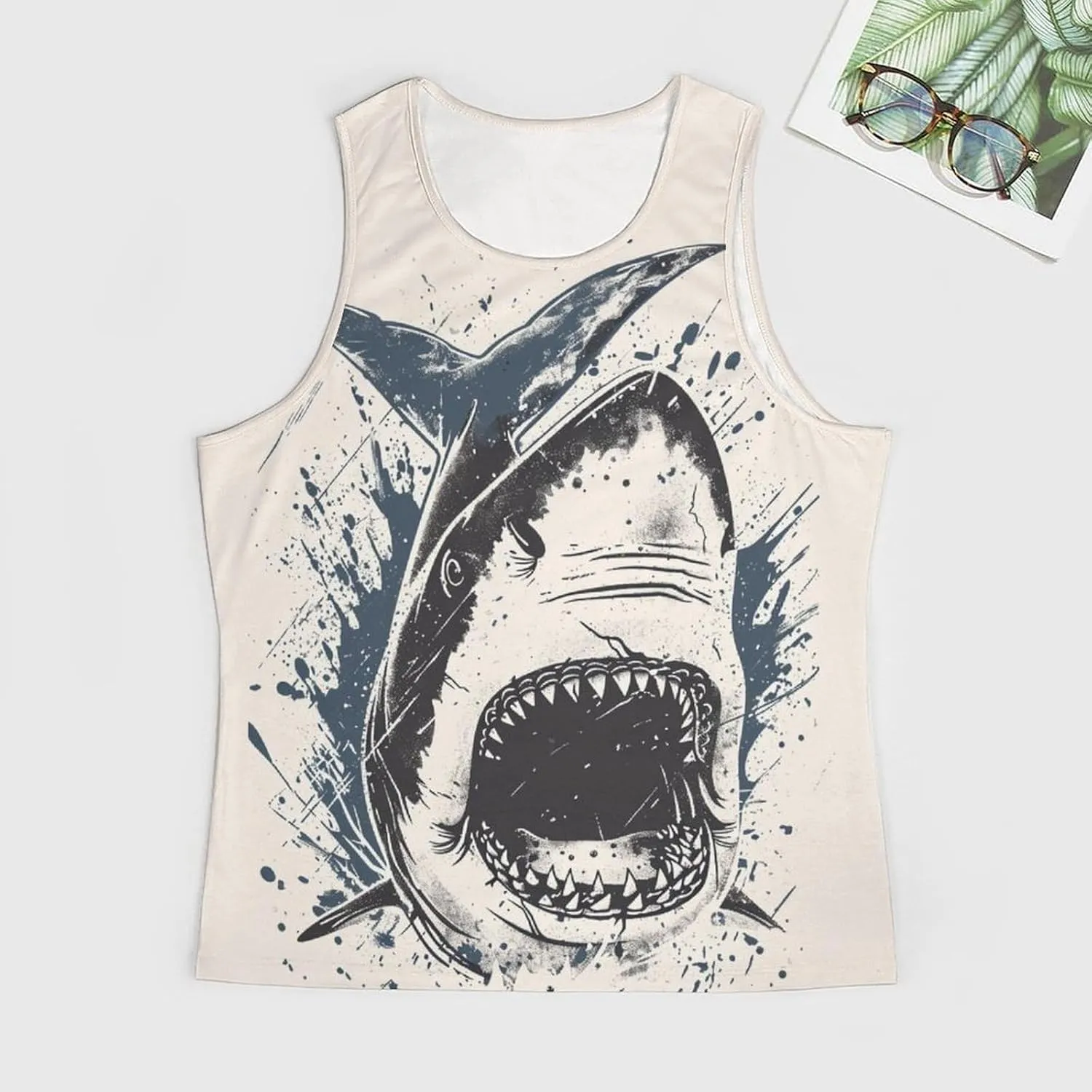 Gym Shirts Men Graphic Tank Top Summer Sleeveless Shirt Quick Dry Cool Crew Neck 3D Design Bodybuilding Fit Tee