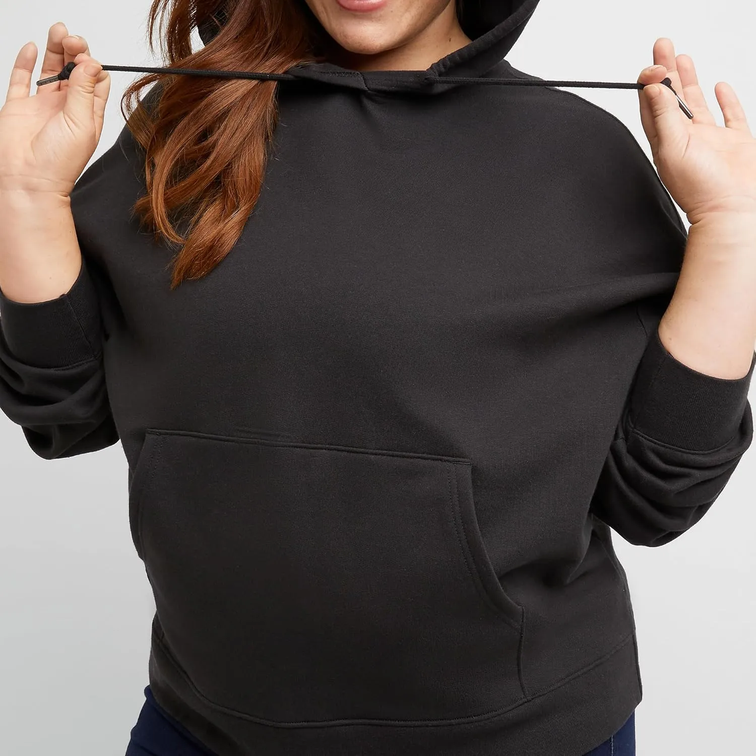 Hanes Women's Originals Pullover Hoodie, Midweight Fleece Hooded Sweatshirt for Women, Available in Plus