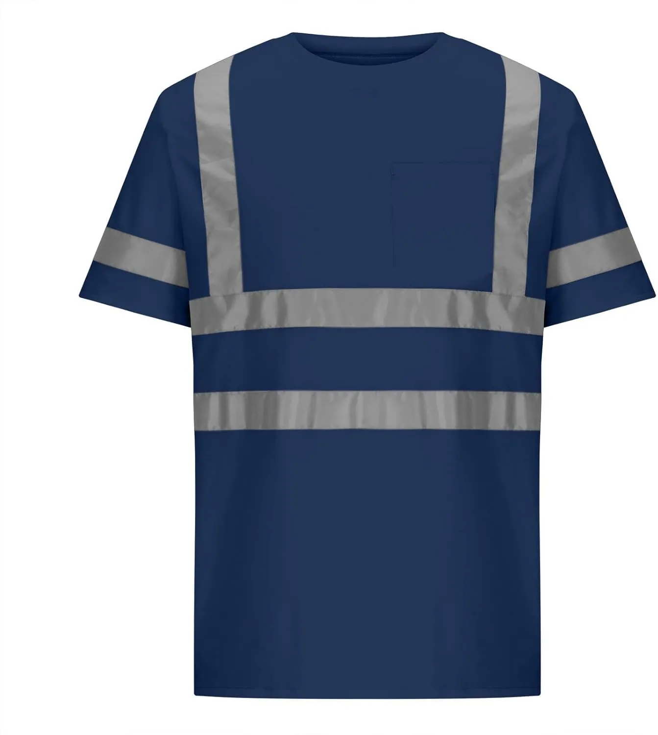 High Vis Shirts for Men Summer Quick Dry Reflective Safety Shirts for Men Hi Visibility Work Shirt for Construction