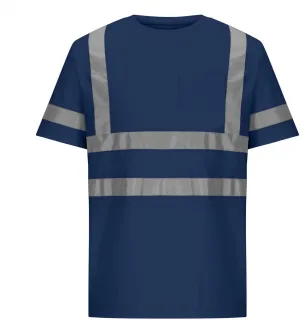 High Vis Shirts for Men Summer Quick Dry Reflective Safety Shirts for Men Hi Visibility Work Shirt for Construction