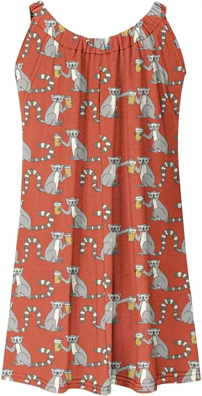 hlysgo Beach Dresses for Women 2025 Vacation Summer Sleeveless Mini Sundresses Trendy Floral Printed Swimsuit Coverup Dress
