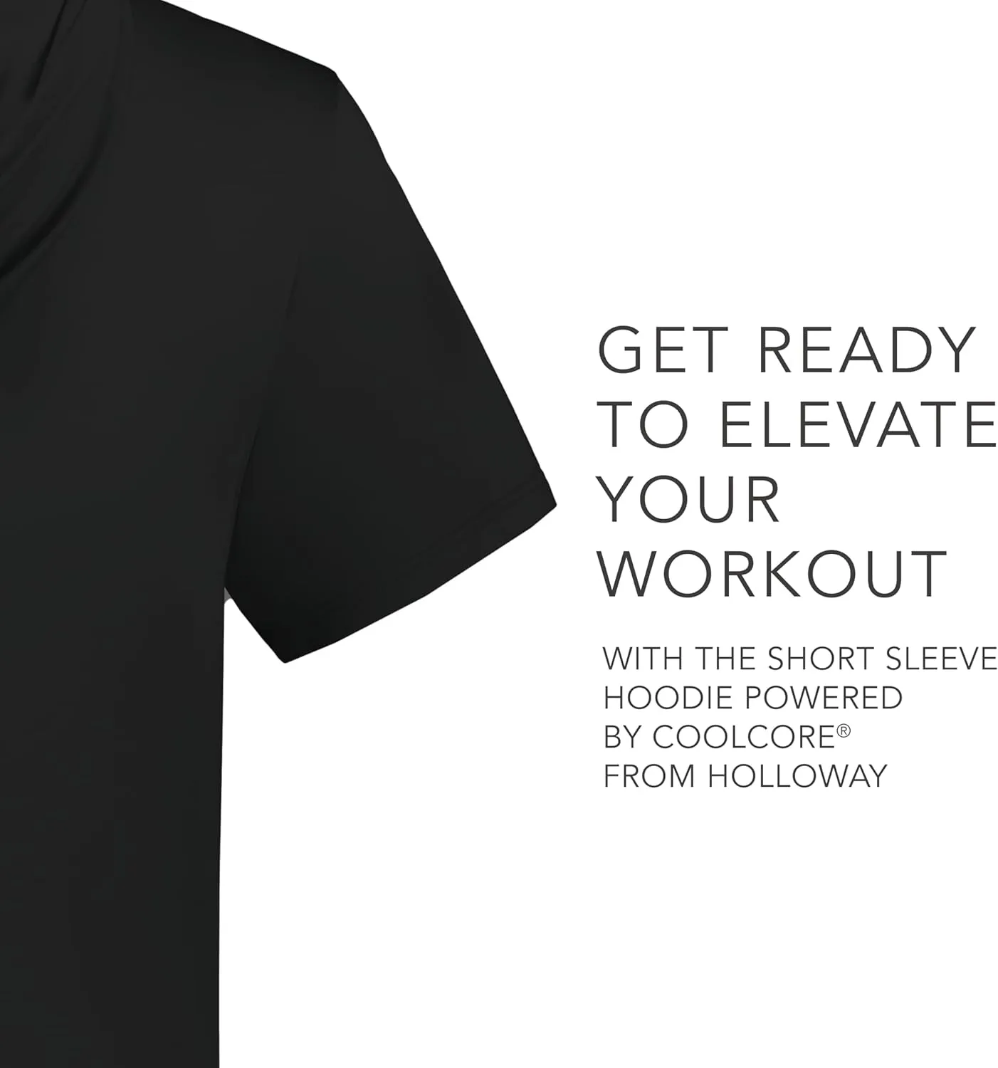 Holloway Men's Powered by Coolcore Short Sleeve Hoodie