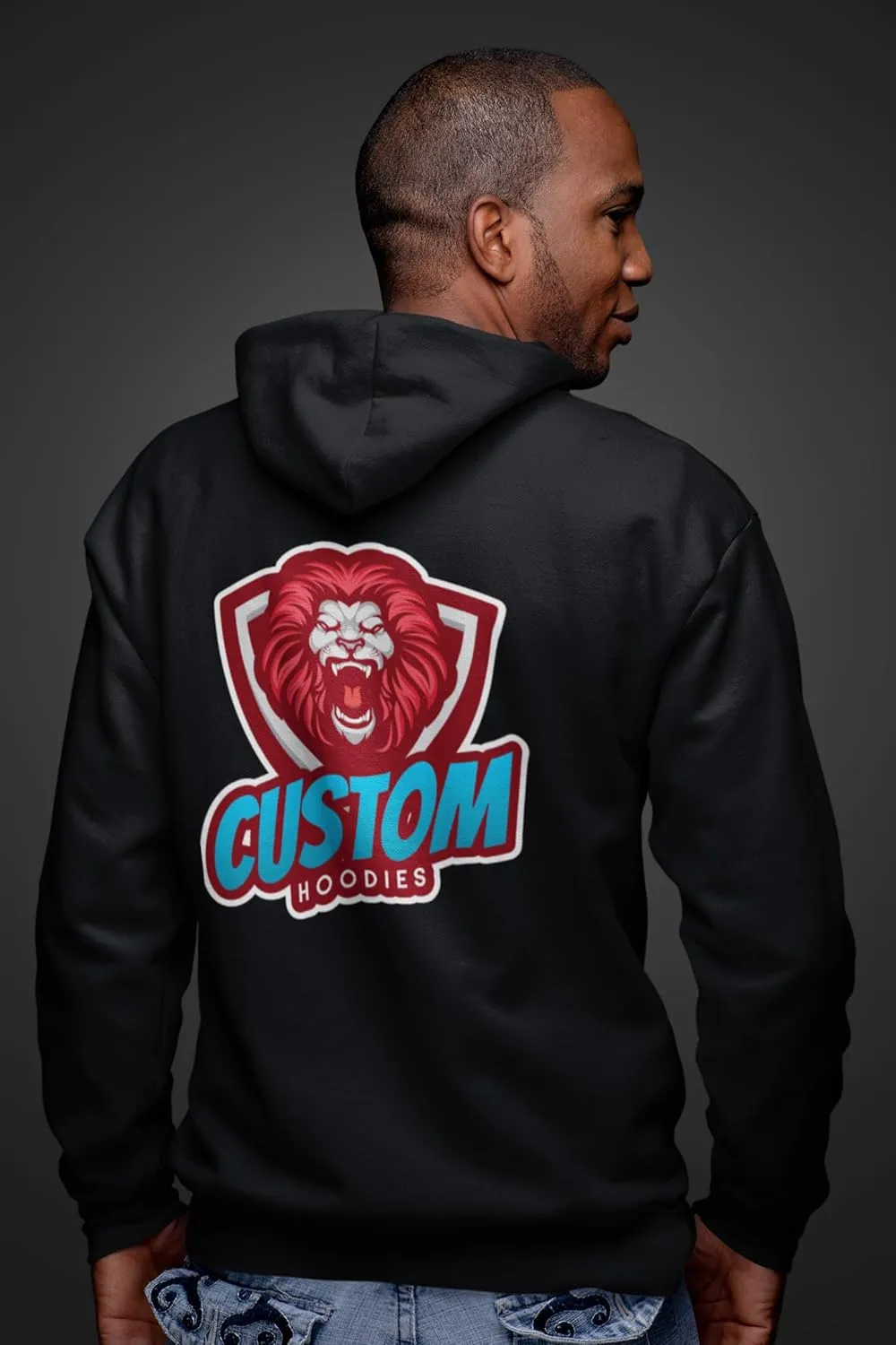 INK STITCH Unisex Pc78zh Custom Printing Front and Back Core Hoodie Zip Up Sweatshirts