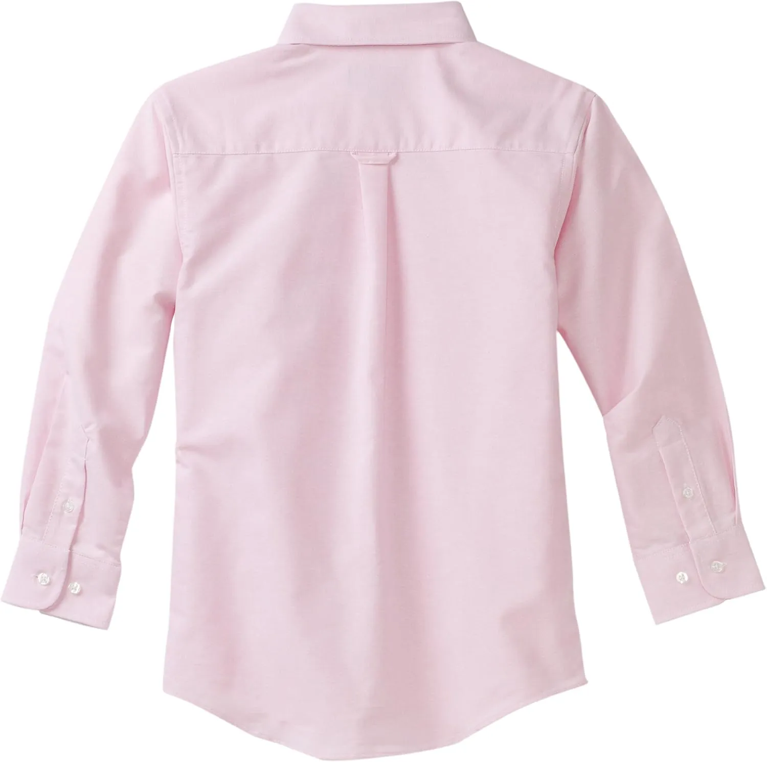 IZOD Boys' Long Sleeve Solid Button-Down Collared Oxford Shirt with Chest Pocket
