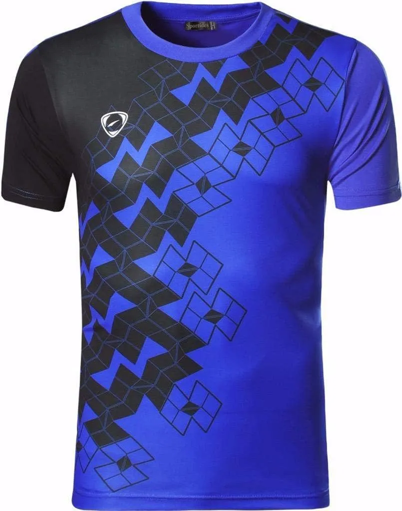 jeansian Men's 3 Packs Athletic Quick Dry Fit Short Sleeve Sport T-Shirt Tshirts Tee Shirt Tennis Golf Bowling LSL182