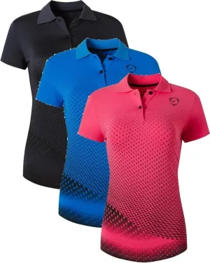 jeansian Women's 3 Packs Outdoor Sport Dry Fit Polo Tee Poloshirt Tshirt Golf TennisT-Shirt SWT251