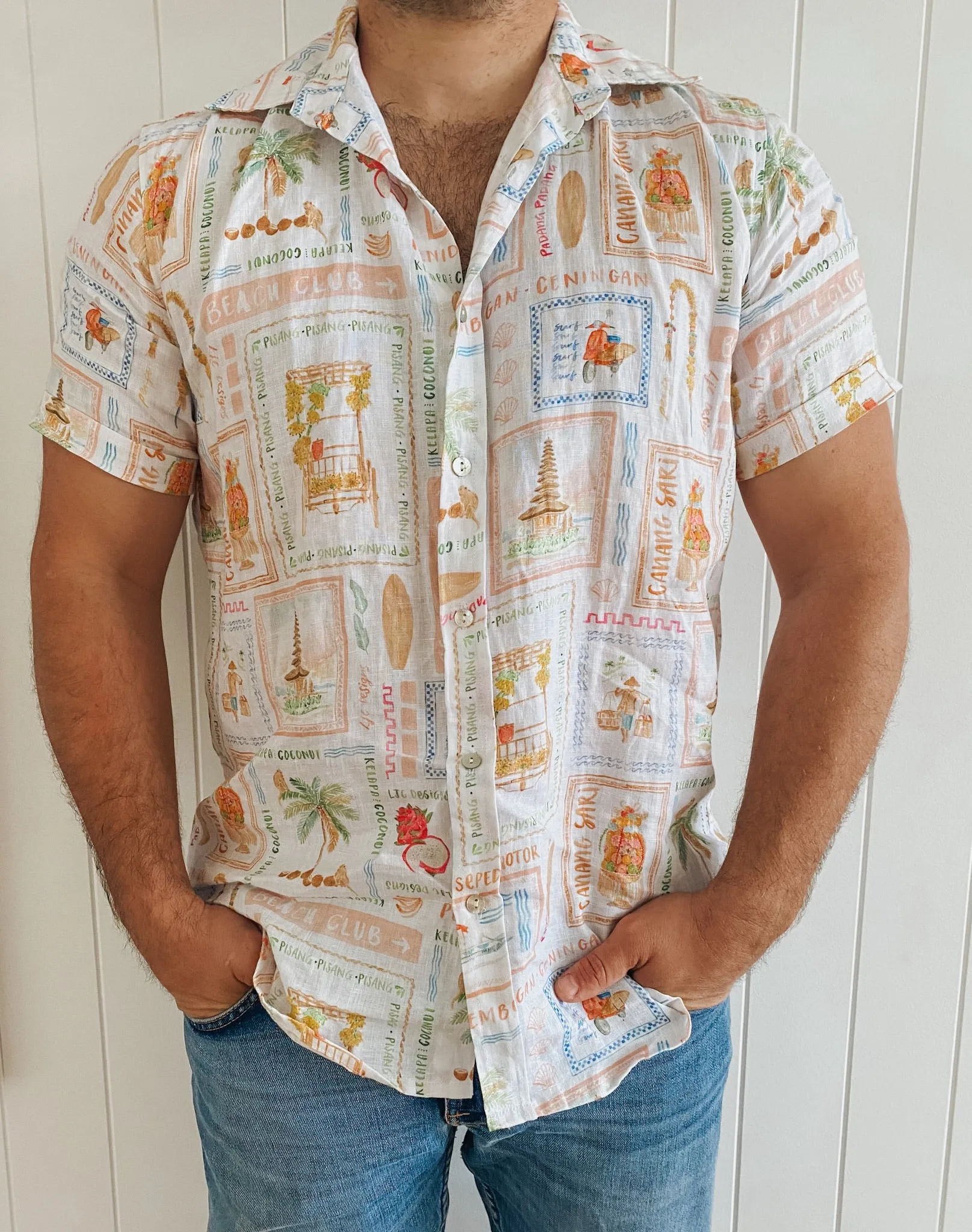 Jordy Shirt - Printed linen