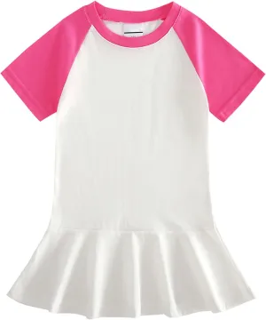 Kids Toddler Girls Tennis Dress Outfit Sleeveless Dress Athletic Skorts and Pol Tank Top Sets