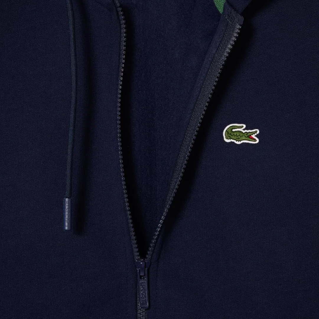 Lacoste Mens Ls Solid Full Zip