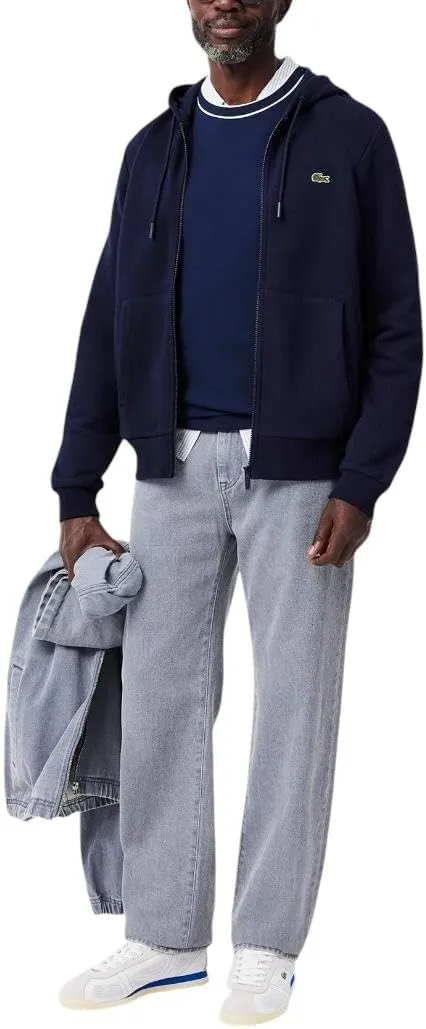 Lacoste Mens Ls Solid Full Zip