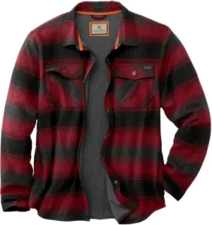 Legendary Whitetails Archer Flannel Thermal Lined Shirt Jacket for Men, Quilted Insulated Plaid Work Outerwear Coat