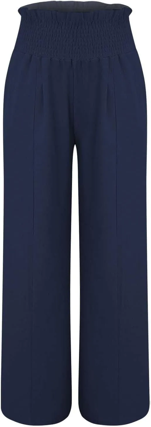 Linen Pant Women Spring Wide Leg Pant for 2025 High Waisted Cotton Summer Casual Trousers