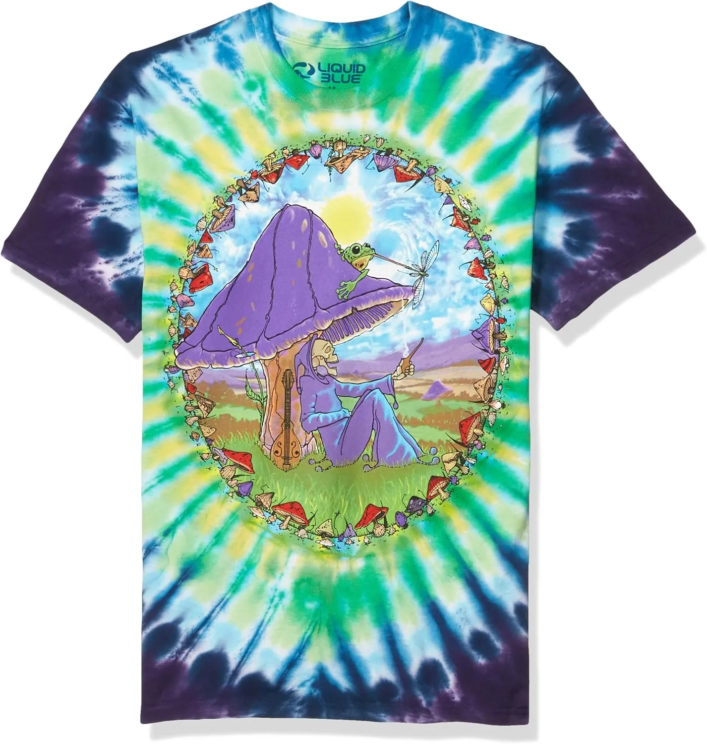 Liquid Blue Men's Mushroom Haven T-Shirt