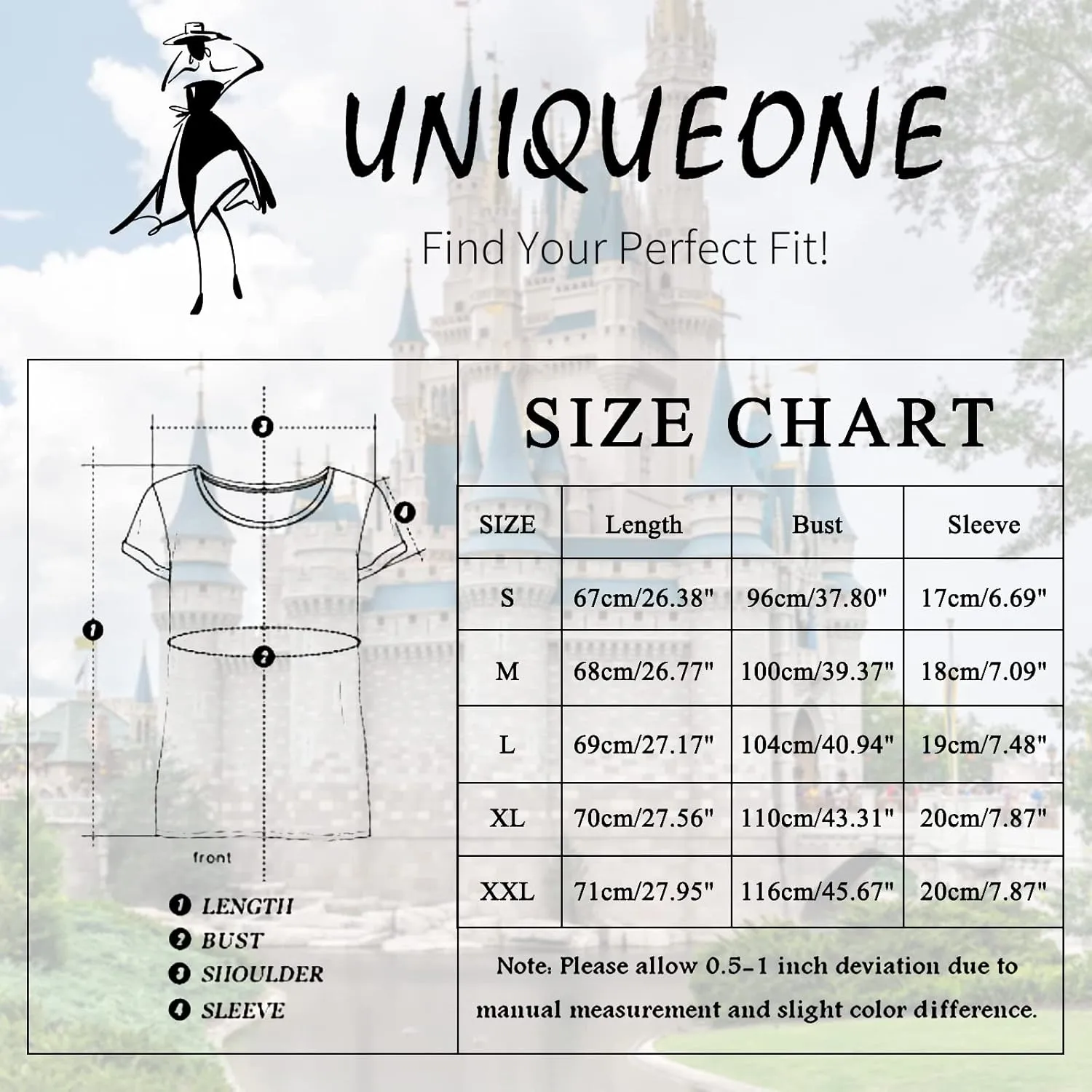 Magical Shirt for Women Magic Kingdom Tshirt Family Vacation Tee Castle Graphic Short Sleeve Tops