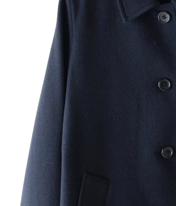 MARGARET HOWELL/SOFT WOOL COAT (NAVY)