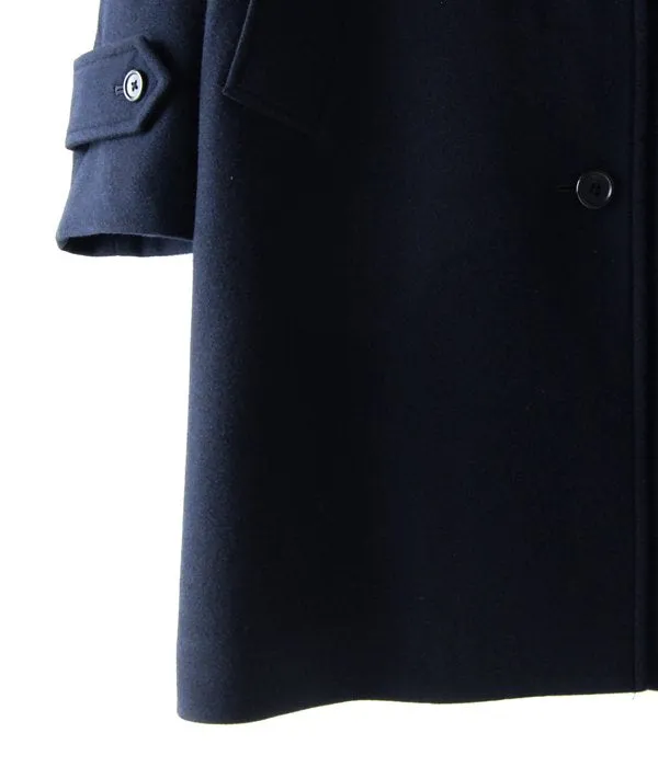 MARGARET HOWELL/SOFT WOOL COAT (NAVY)