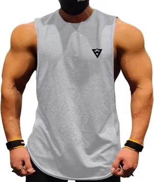 maytopia Mens Workout Tank Top Gym Muscle Tee Quick Dry Bodybuilding Sleeveless T Shirts Fitness Athletic Running Tops