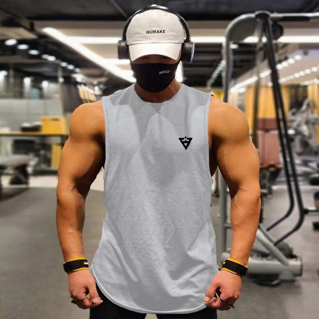 maytopia Mens Workout Tank Top Gym Muscle Tee Quick Dry Bodybuilding Sleeveless T Shirts Fitness Athletic Running Tops