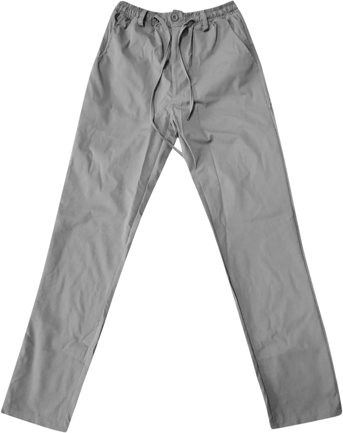 Mens Casual Pants, Elastic Waist and Zip Fly with Adjustable Internal Drawstring Custom Fit for Men Workout Pants