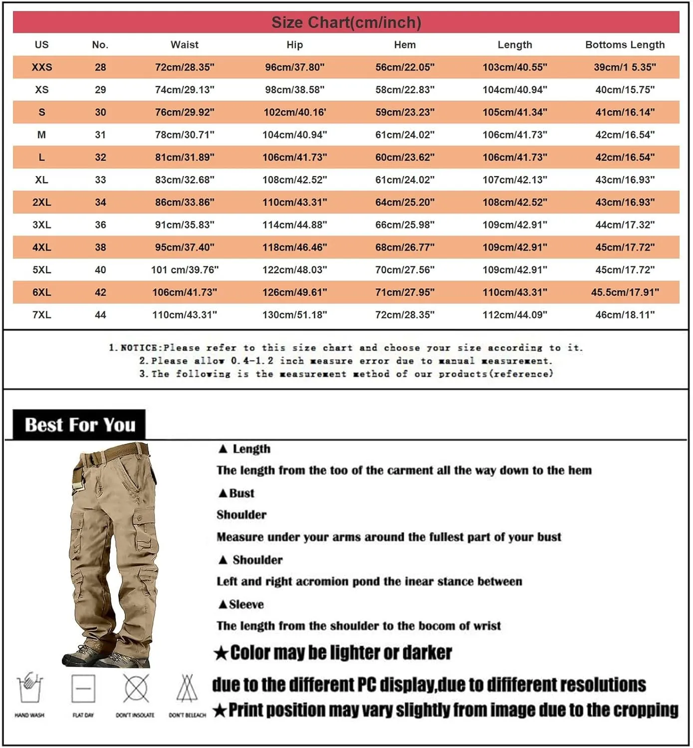 Men's Cotton Casual Pant Mens Casual Waist Color Sports Hat Multi Woven Pocket Foot Rope Solid Pants Outdoor Apparel