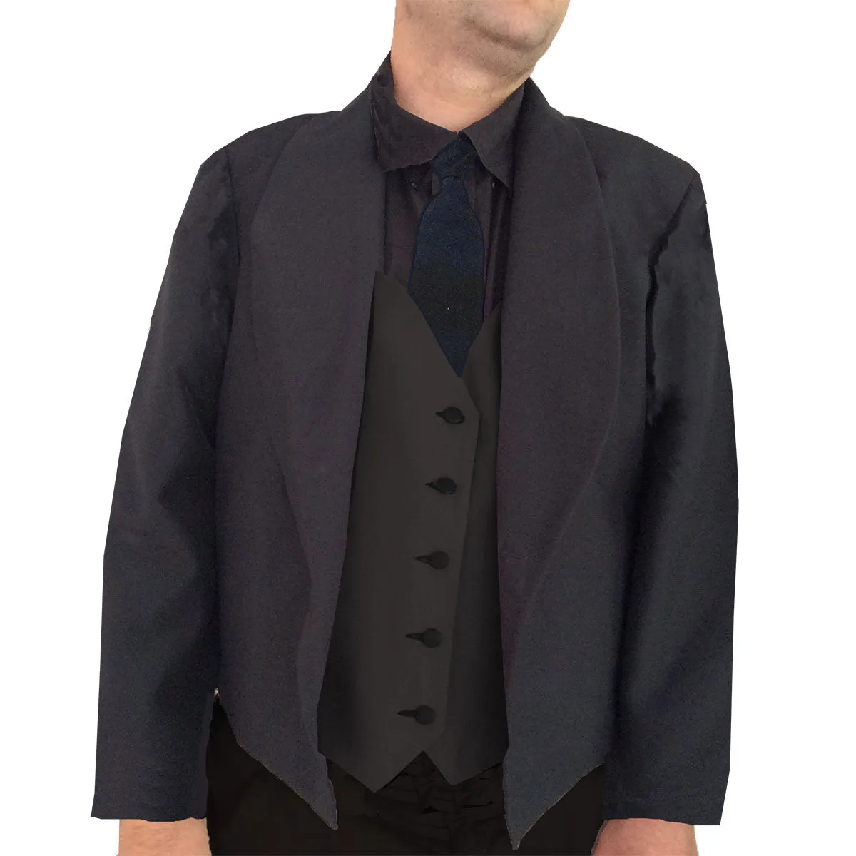 Mens Eton Bartender Jacket w/ Faux Reversible Vest, Polyester