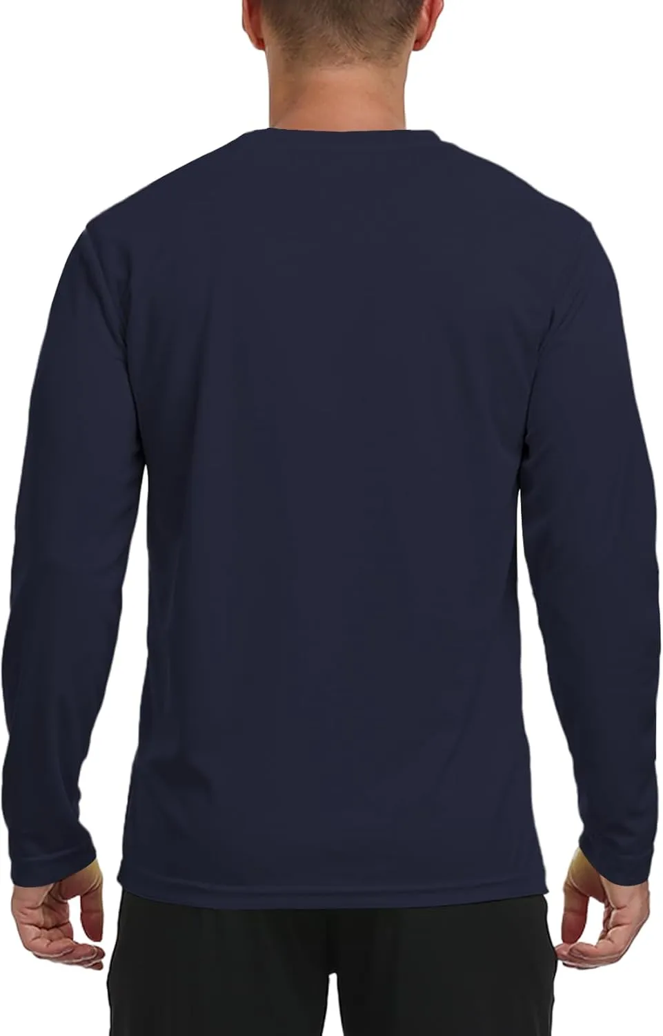 Men's Long Sleeve Sun Shirt Lightweight Workout UV Protection Quick Dry Hiking Tee Shirts Cycling Fishing Athletic Tops