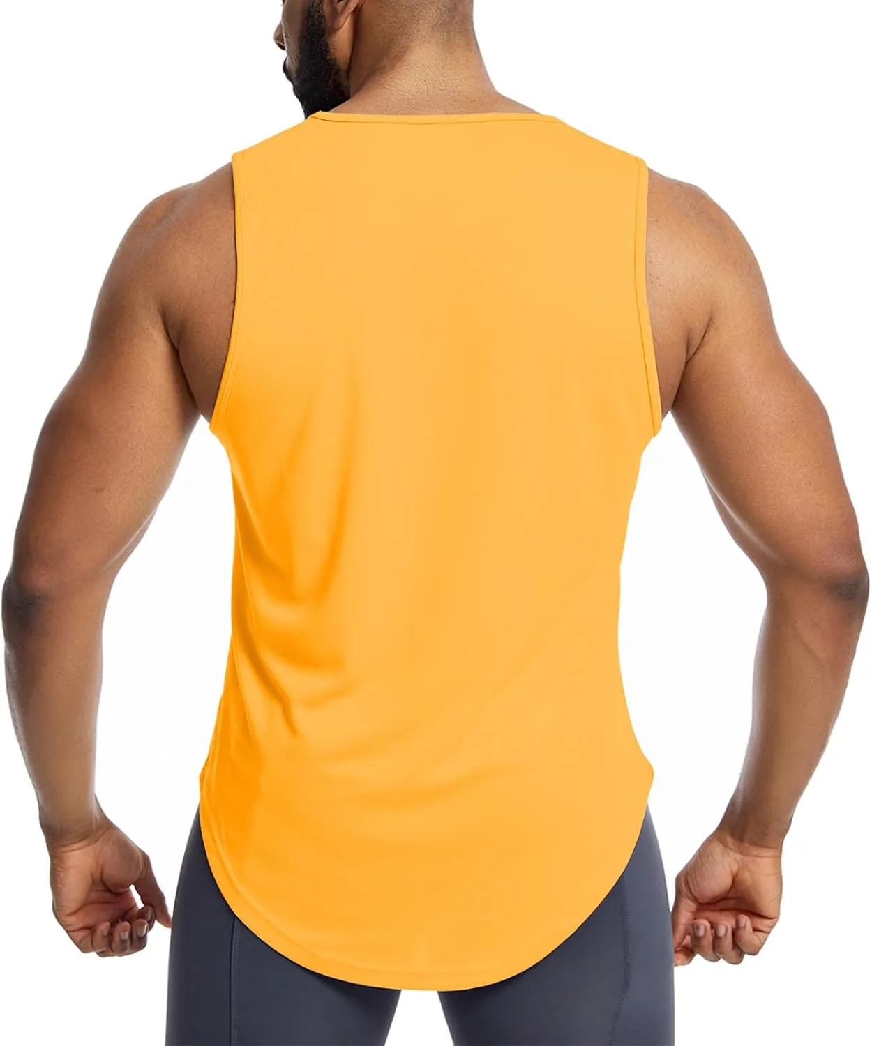 Mens Mesh Workout Tank Tops Muscle Sleeveless Fitness Tee Shirts Summer Dry Fit Gym Training T-Shirt Athletic Cloth