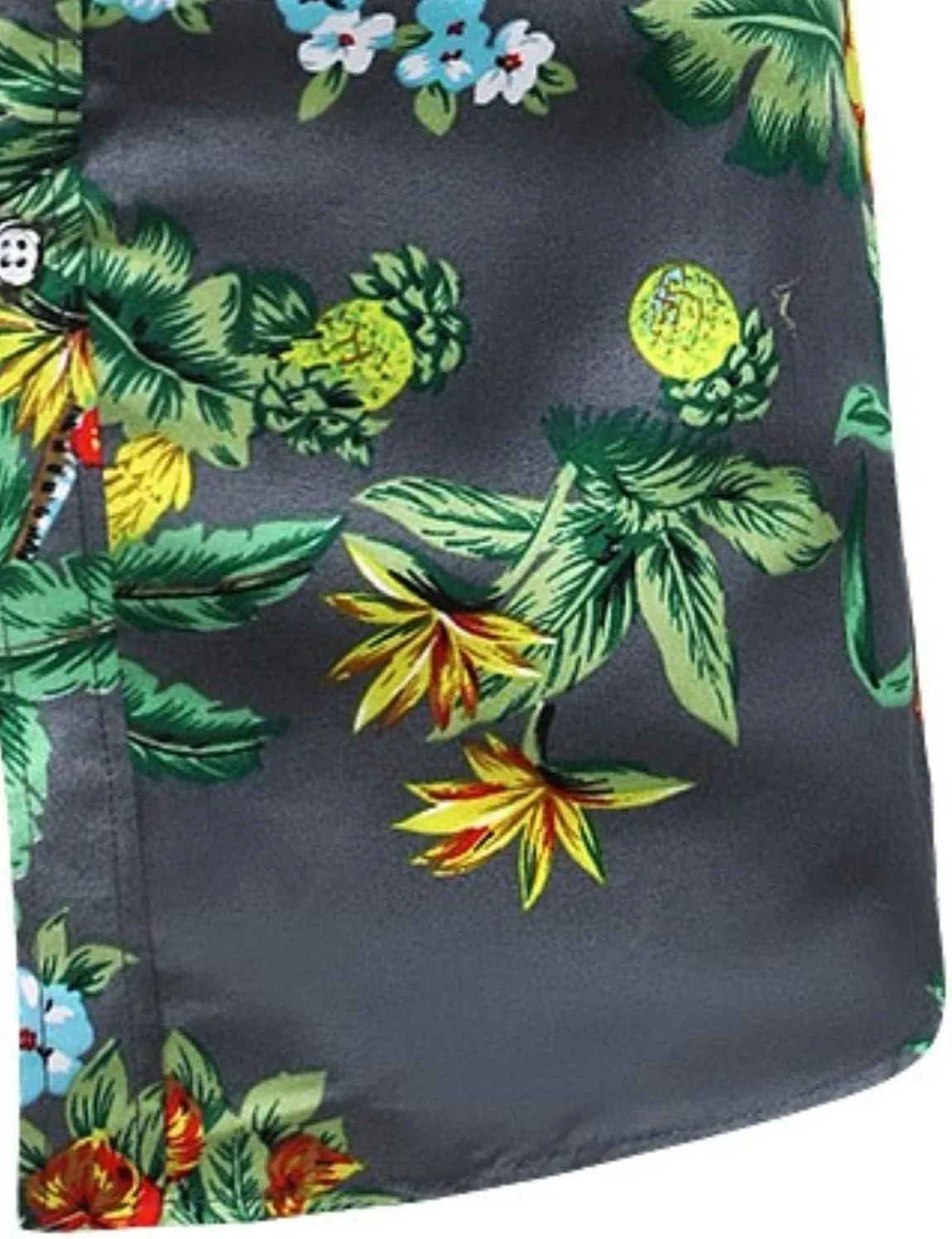 Men's Printed Beach Hawaiian Button-Down Slim fit Dress Shirt