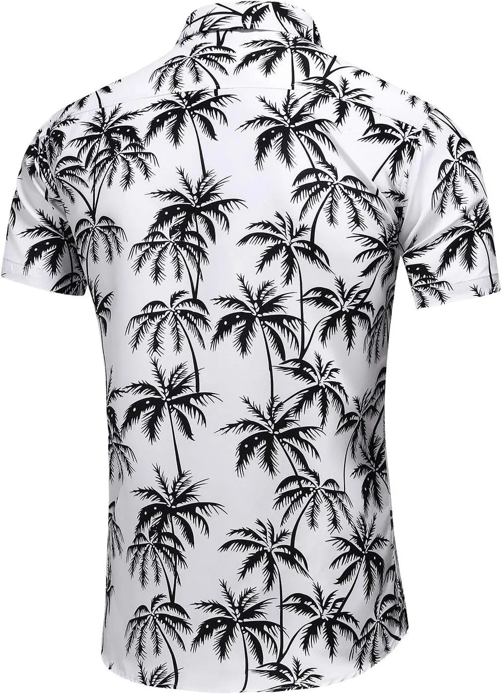 Men's Printed Beach Hawaiian Button-Down Slim fit Dress Shirt