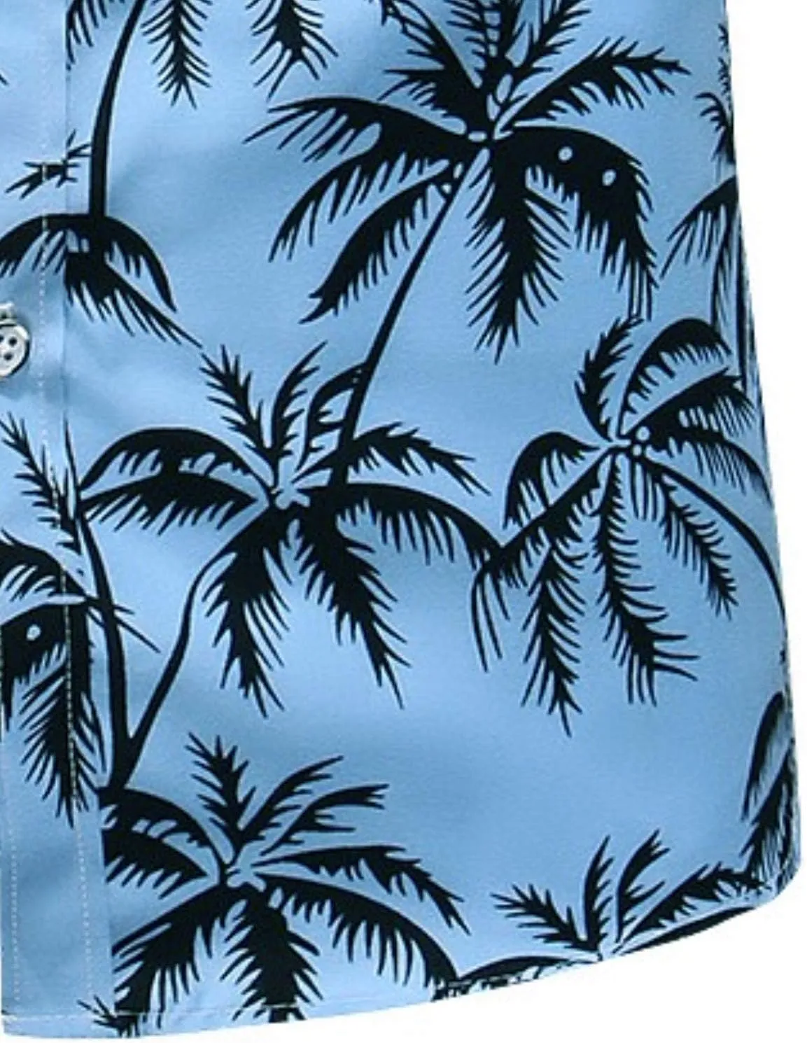 Men's Printed Beach Hawaiian Button-Down Slim fit Dress Shirt