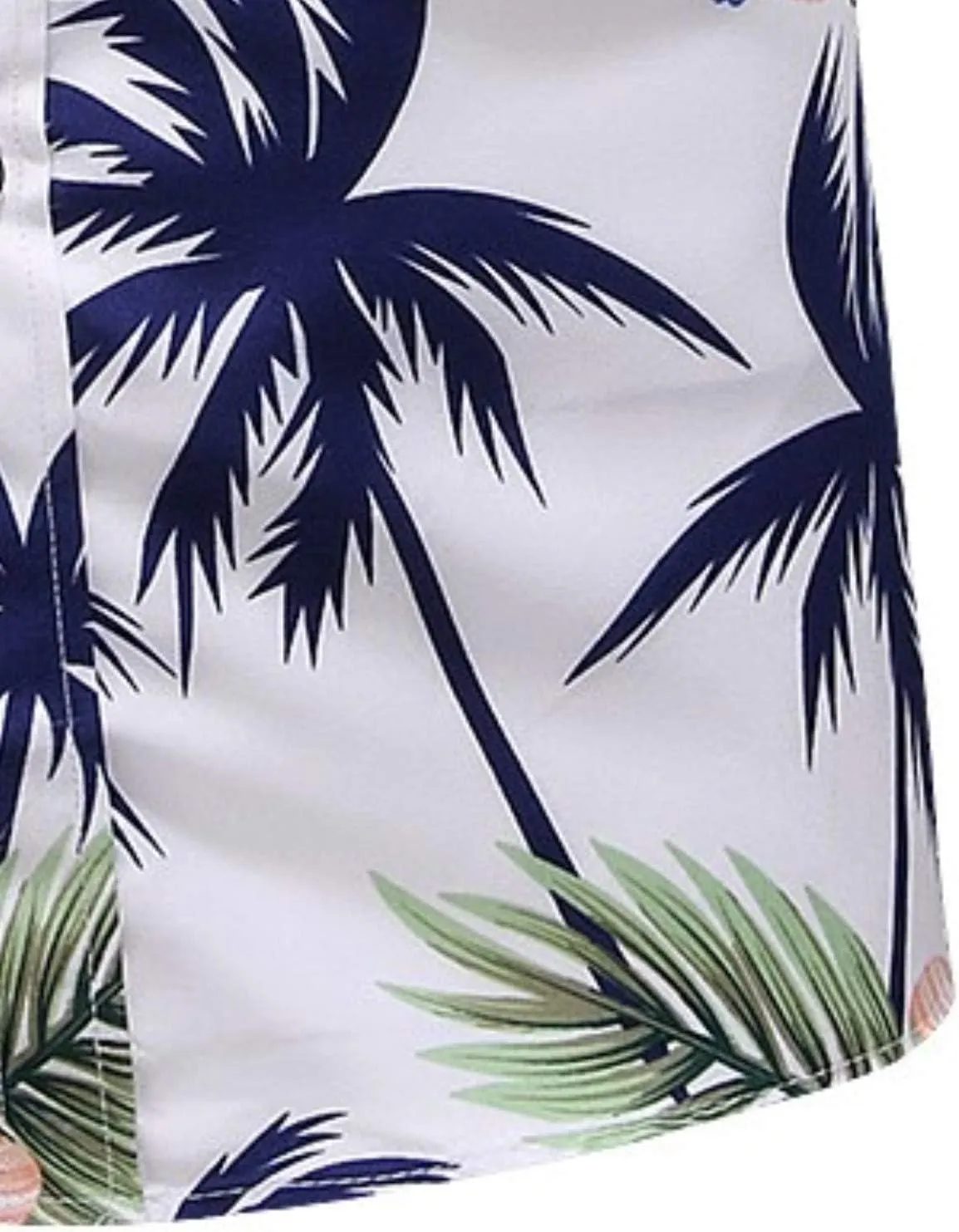 Men's Printed Beach Hawaiian Button-Down Slim fit Dress Shirt