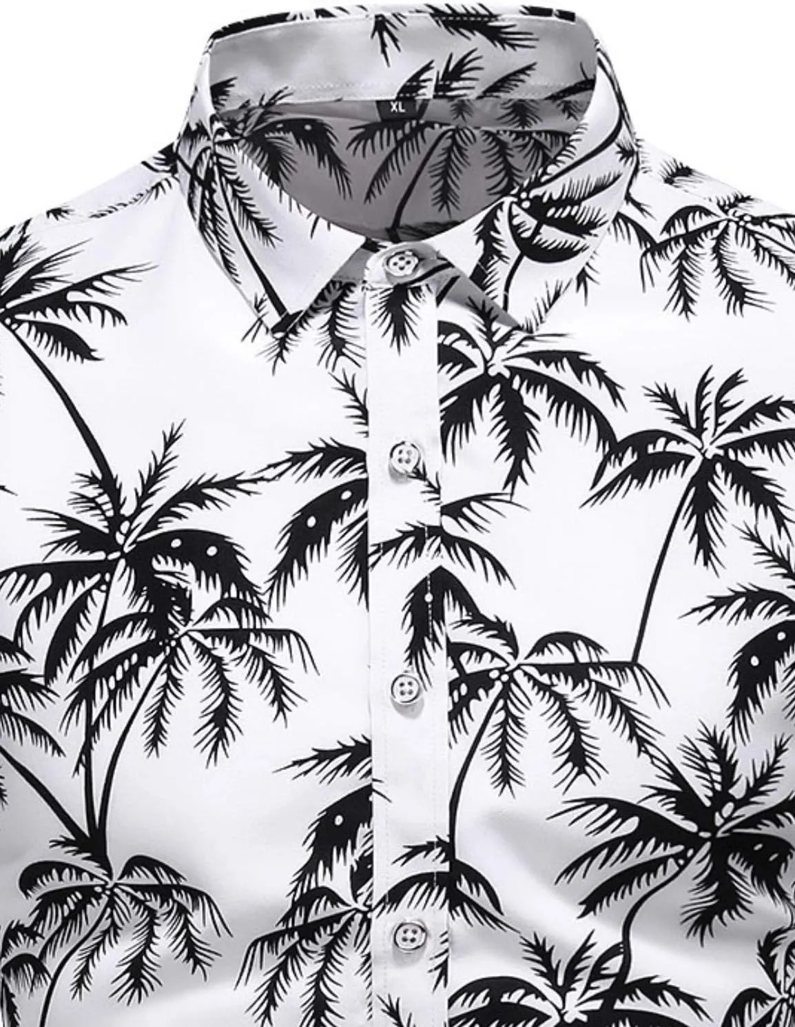 Men's Printed Beach Hawaiian Button-Down Slim fit Dress Shirt