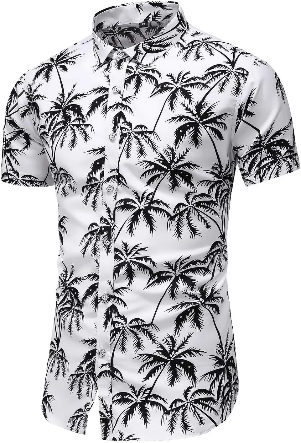 Men's Printed Beach Hawaiian Button-Down Slim fit Dress Shirt