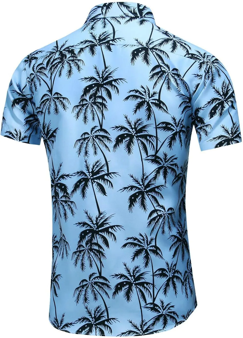 Men's Printed Beach Hawaiian Button-Down Slim fit Dress Shirt