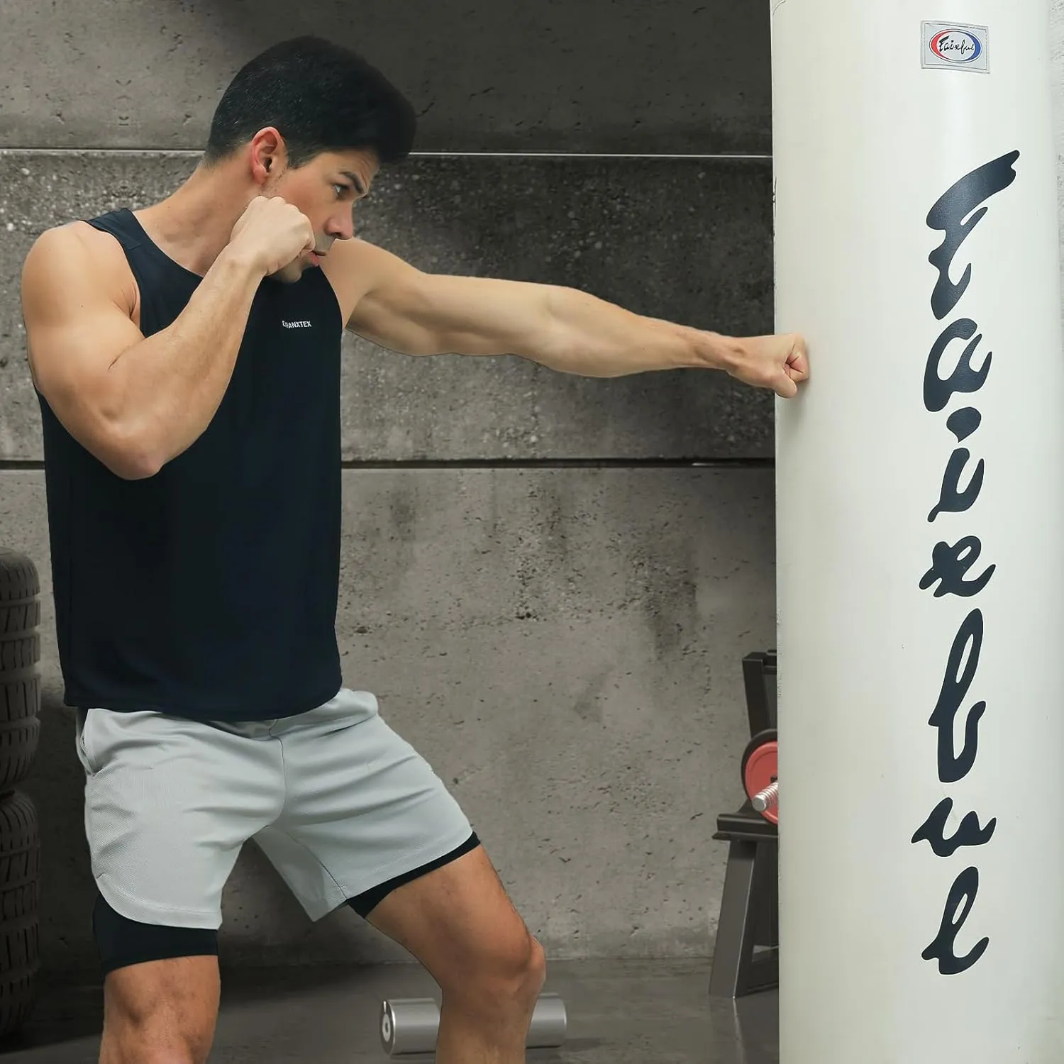 Men's Quick Dry Workout Tank Tops Bodybuilding Sleeveless Tee Fitness Gym Muscle Shirts for Active Men