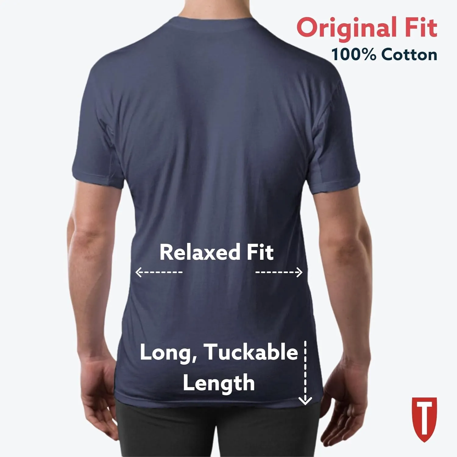 Men's Sweatproof Undershirt | Cotton V Neck | Original Fit | with Sweat Pads