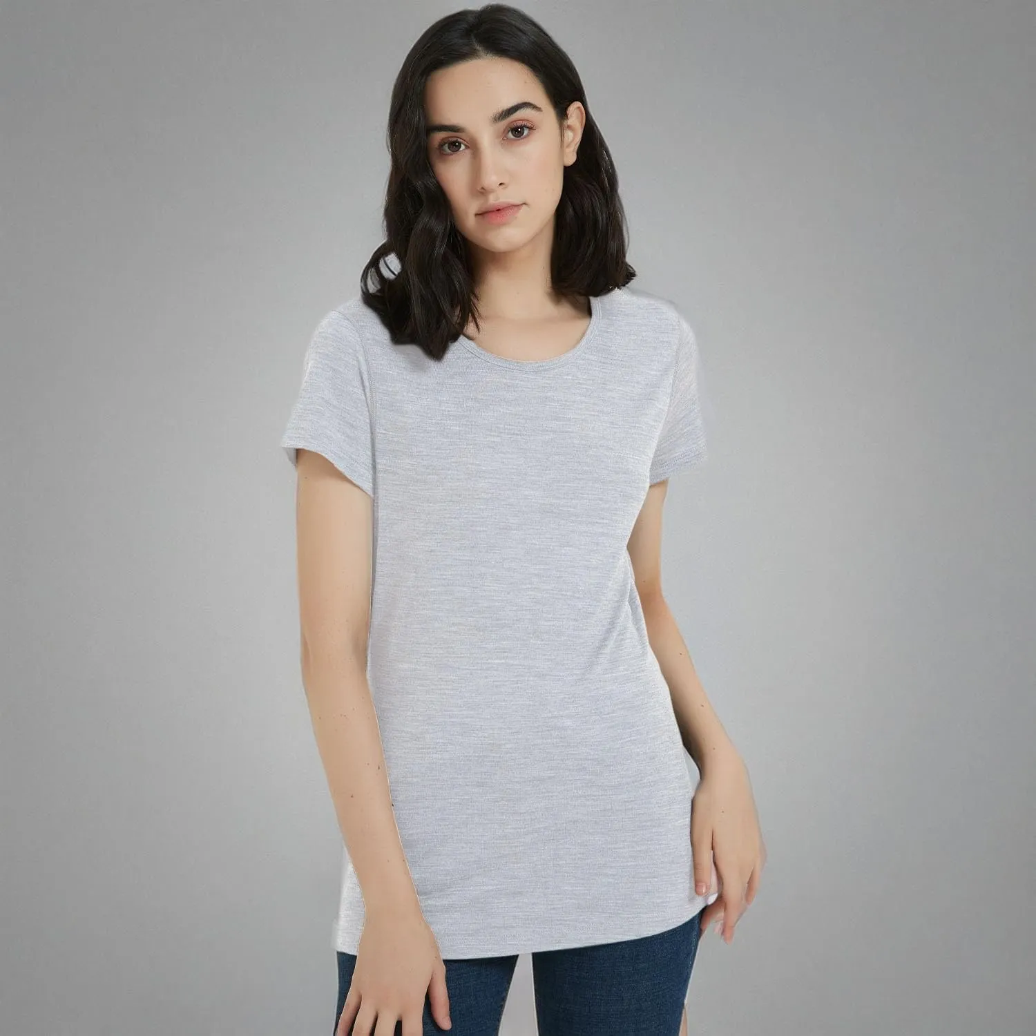 METARINO 100% Merino Wool T-Shirt Women,Short Sleeve Lightweight Crew Neck Base Layer Tee Shirt for Travel,Hiking