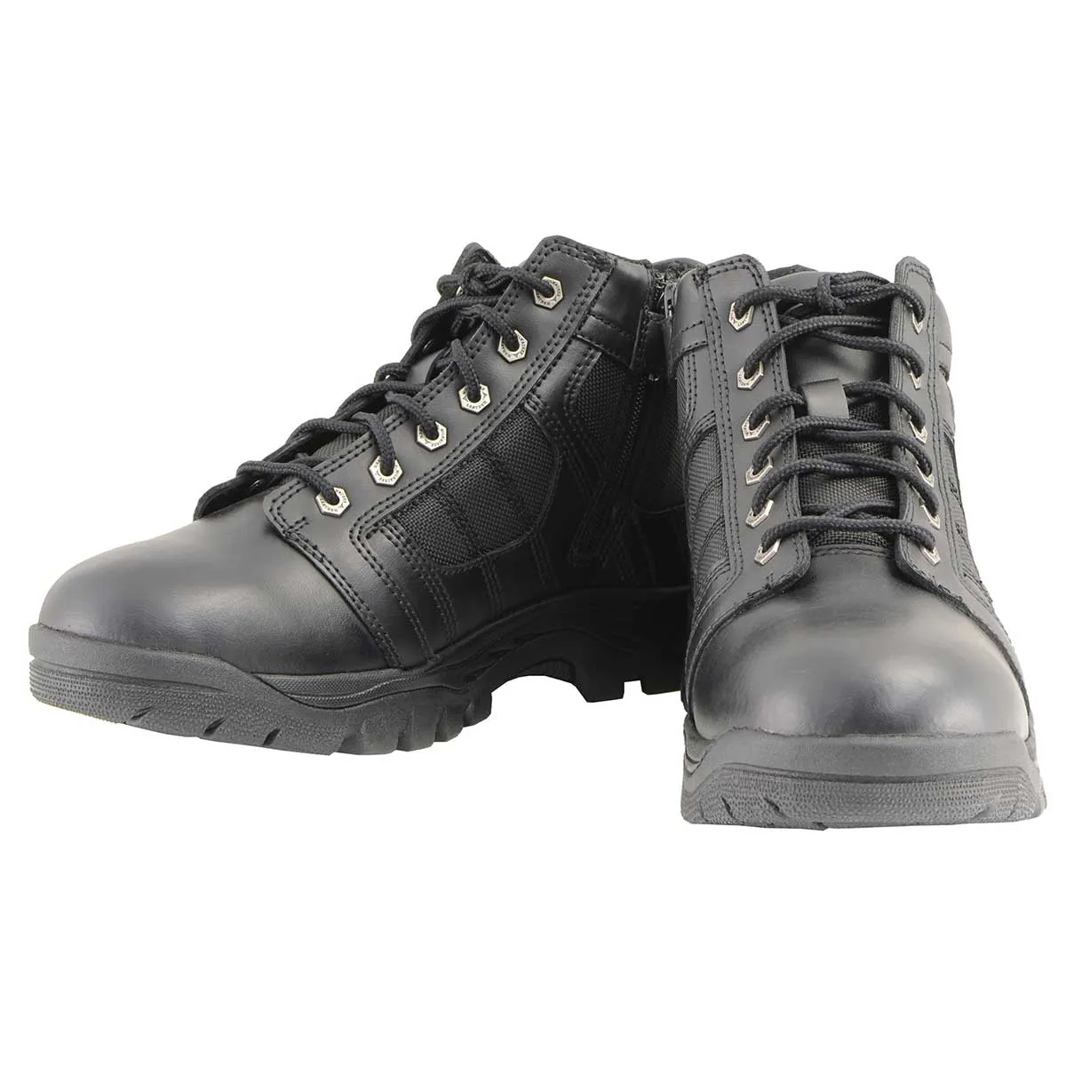 Milwaukee Leather MBM9131 Mens Black Lace-Up Waterproof Work Shoes