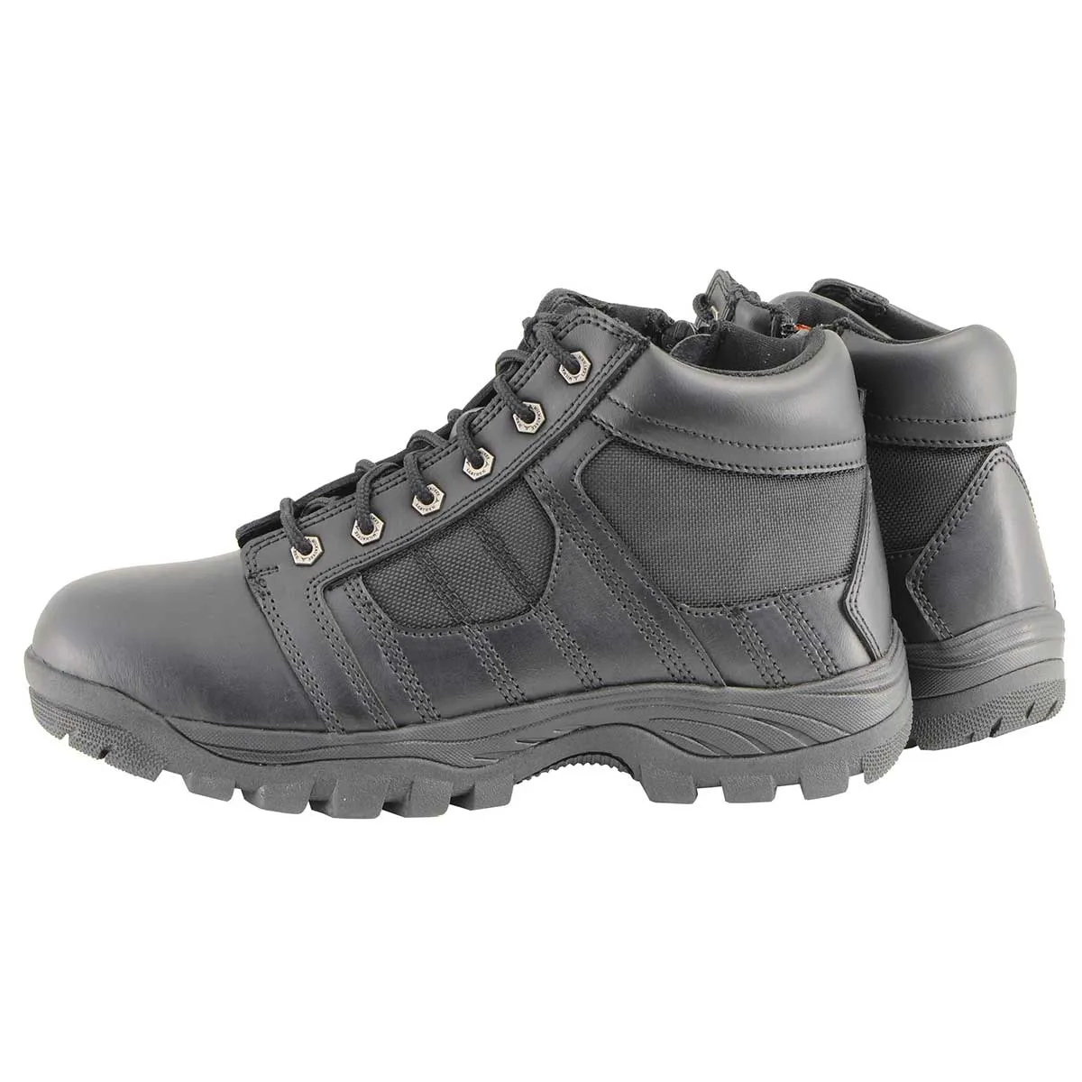 Milwaukee Leather MBM9131 Mens Black Lace-Up Waterproof Work Shoes